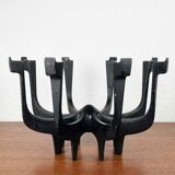 Danish metal candlestick in mid-century style by Gunnar Cyren for Dansk Designs Denmark, 1960s.