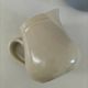 Duo of pastel ceramic milk jugs – Lavender blue & vintage cream