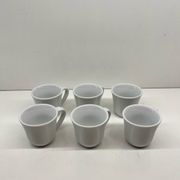Set of 6 Alessi moka cups – KU – Toyo Ito – White porcelain – From