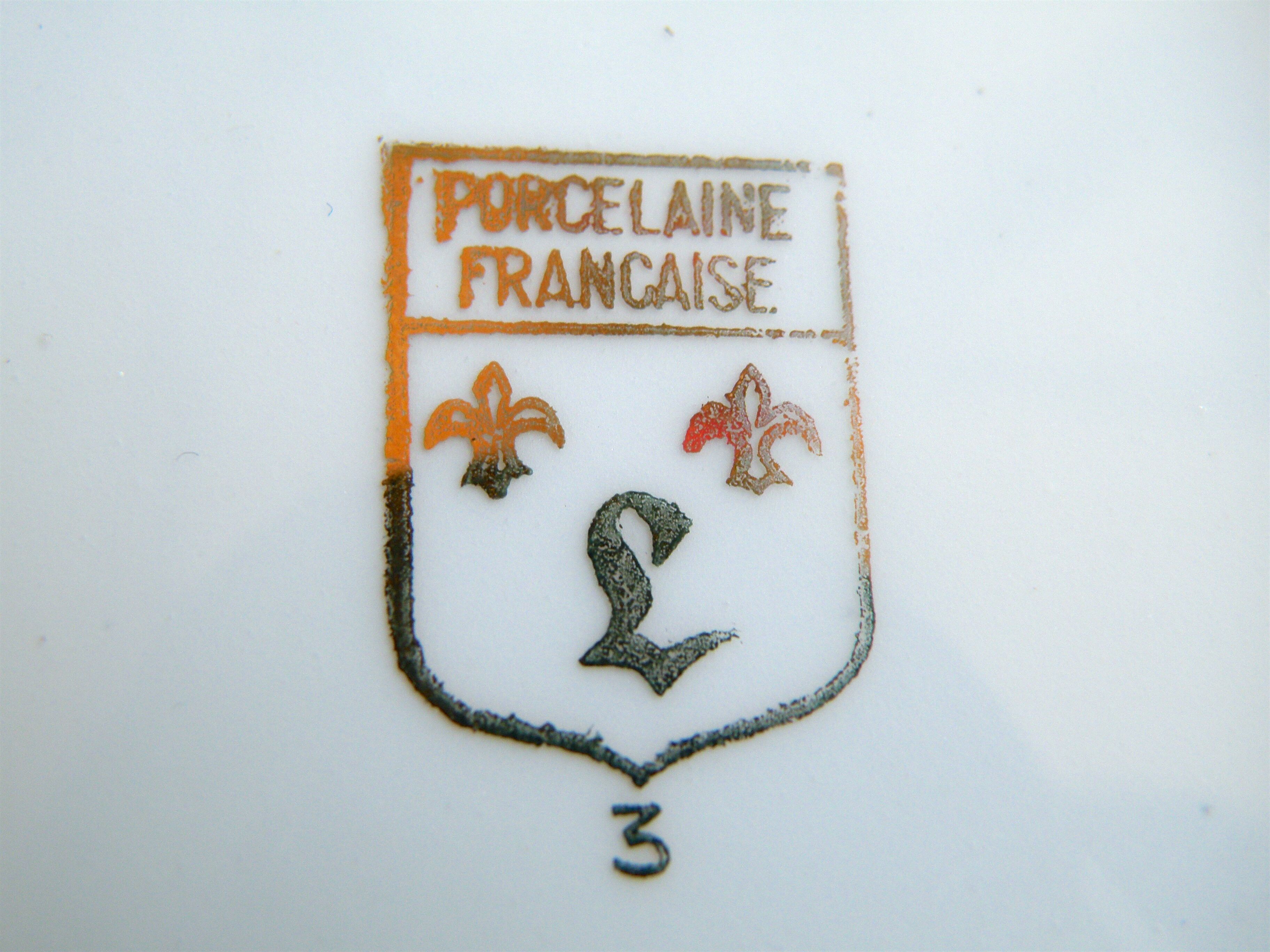 Display servant for cakes, aperitif, fruit, porcelain