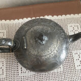 English teapot nineteenth century pewter
