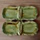 Vintage tea service in glazed ceramic - shape of conchs or shells
