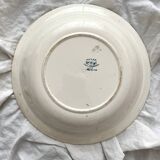Round hollow ironstone dish "Milan" Creil and Montereau