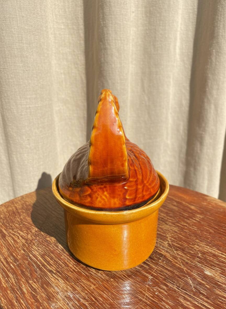 Terrine in a chicken shape