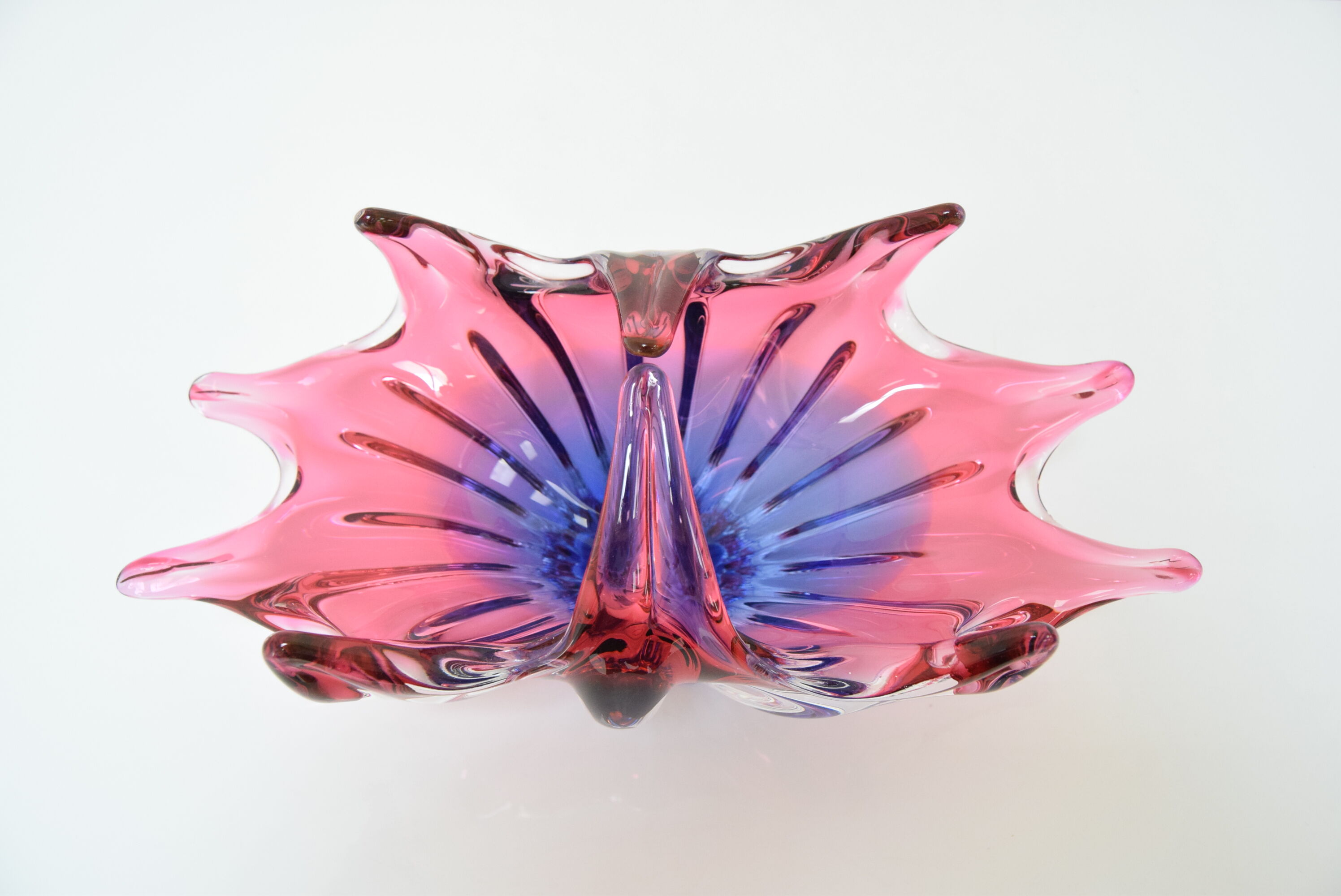 Art  Glass Bowl Designed by  Josef Hospodka for Chribska,1960's.