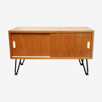 1960s little sideboard with sliding doors
