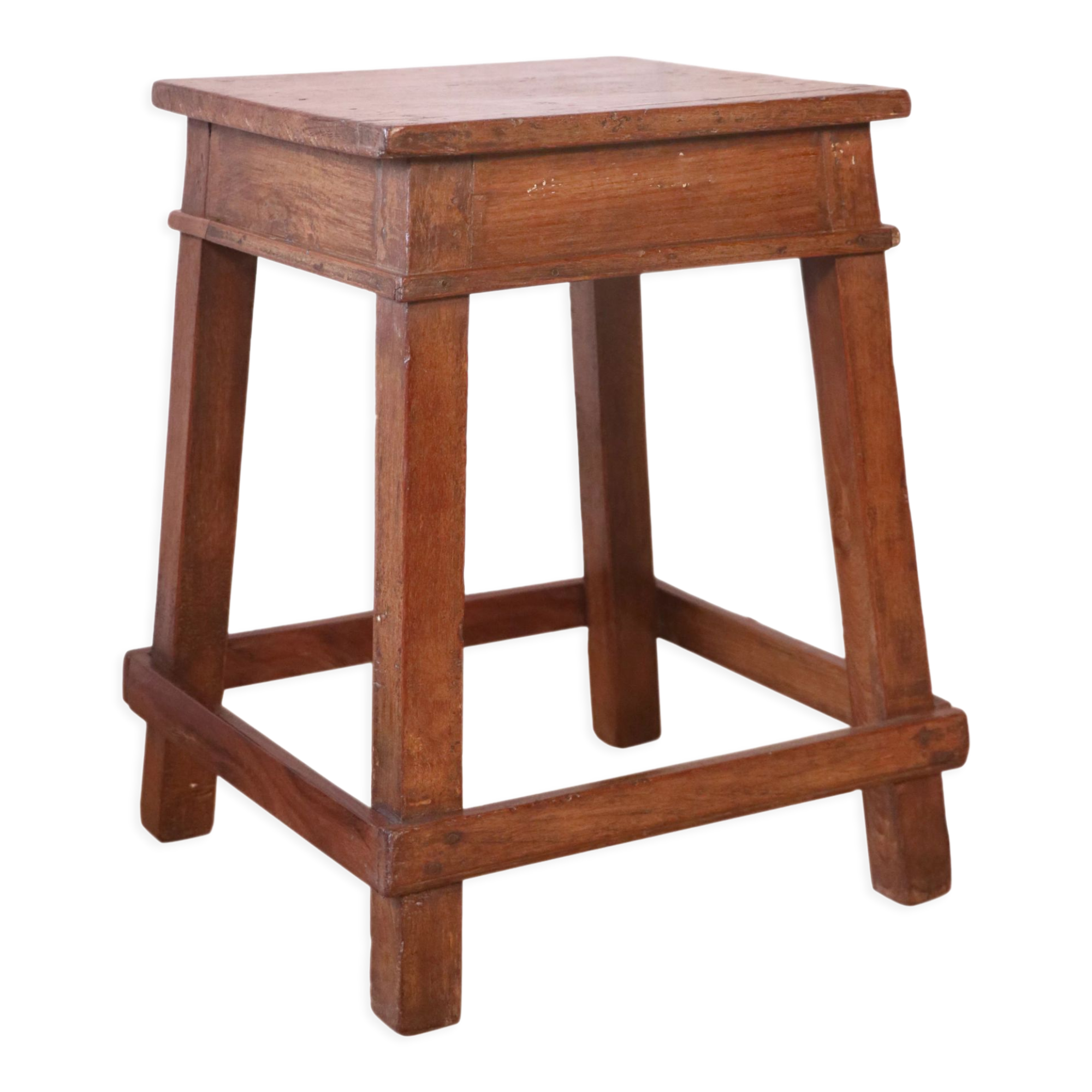 Old Burmese teak workshop stool