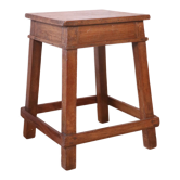 Old Burmese teak workshop stool
