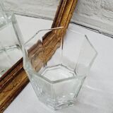 Set of 3 Octagon whisky glasses from the 80s
