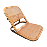 Chaise pliante en rotin