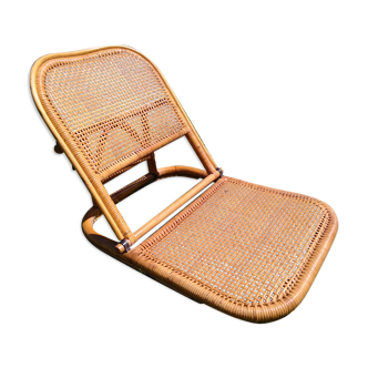 Rattan folding chair