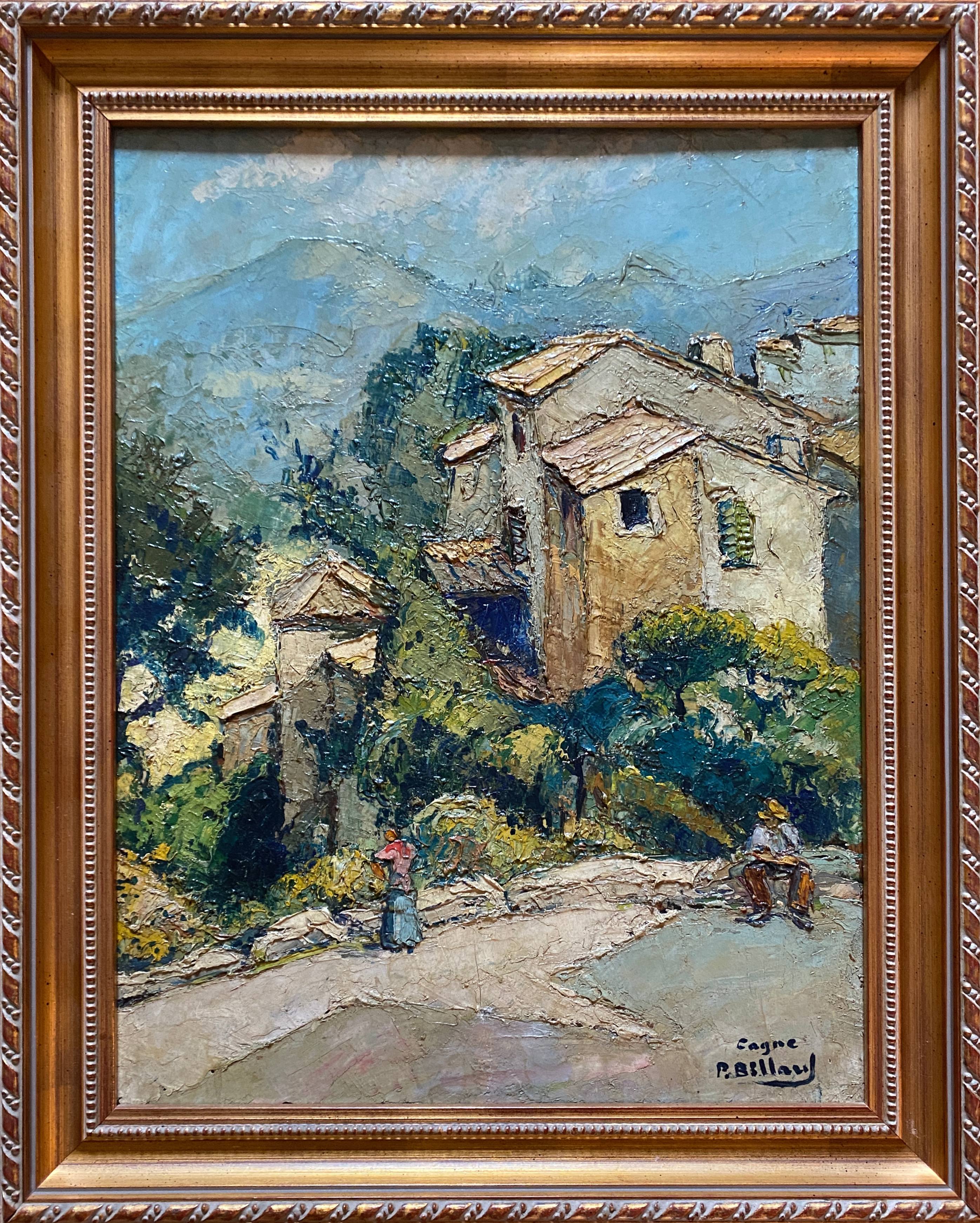 Painting "Old houses in Cagne"