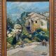 Painting "Old houses in Cagne"