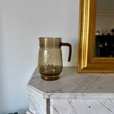 Smoked glass pitcher