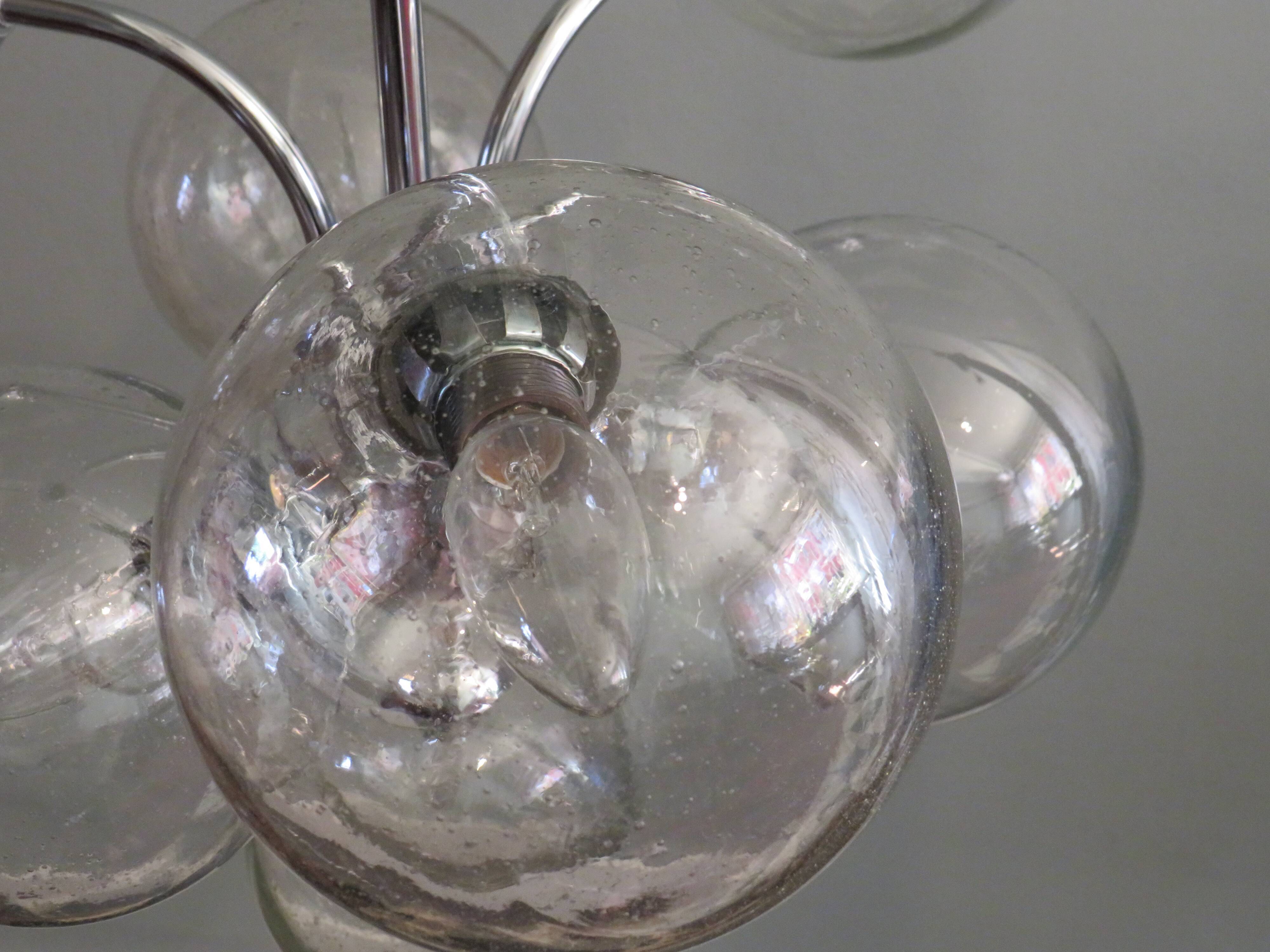 Sputnik chandelier of the 1970s by Massive Belgium
