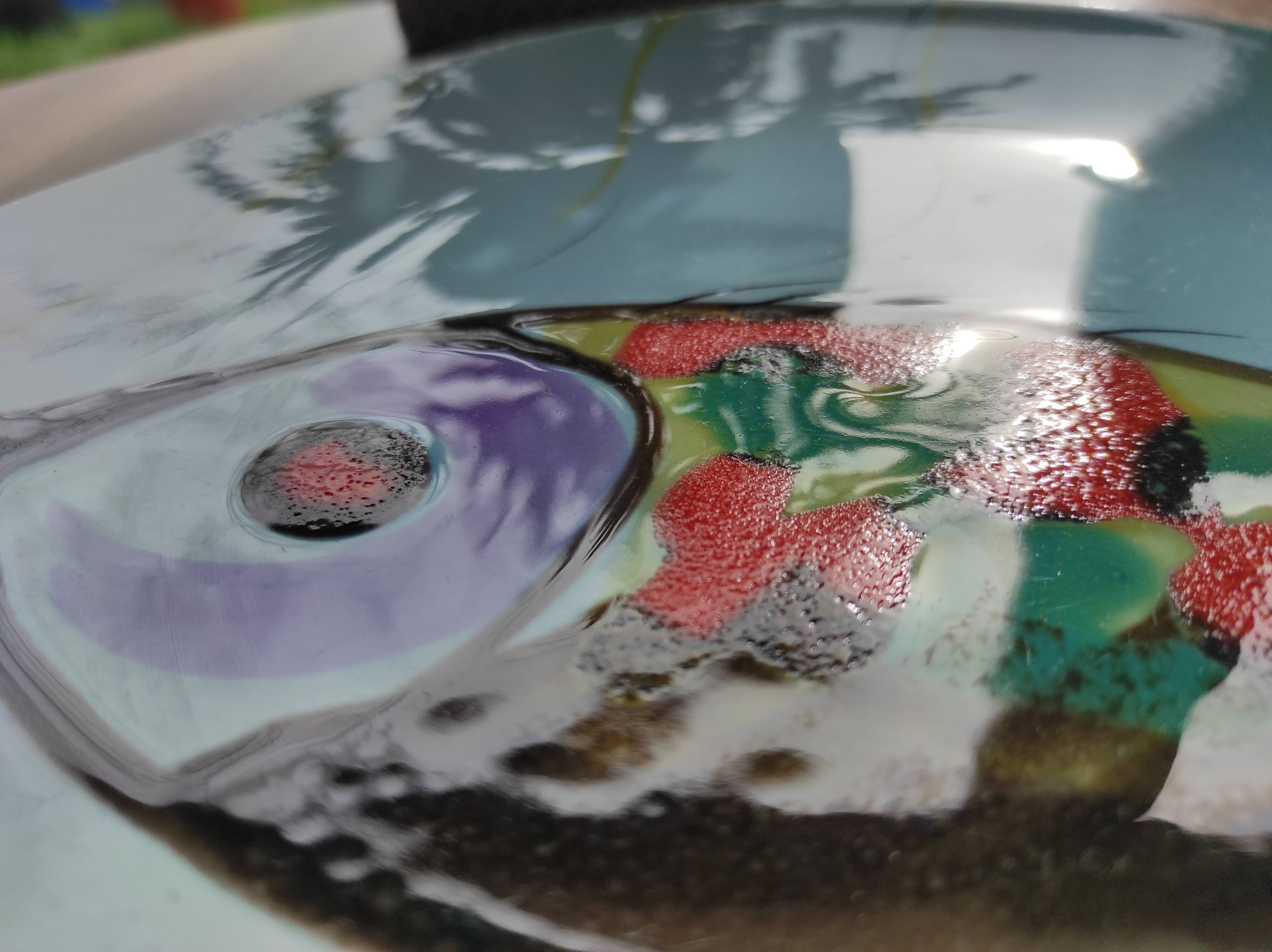 Fish pattern plate Bernard Serraz MBFA Pornic