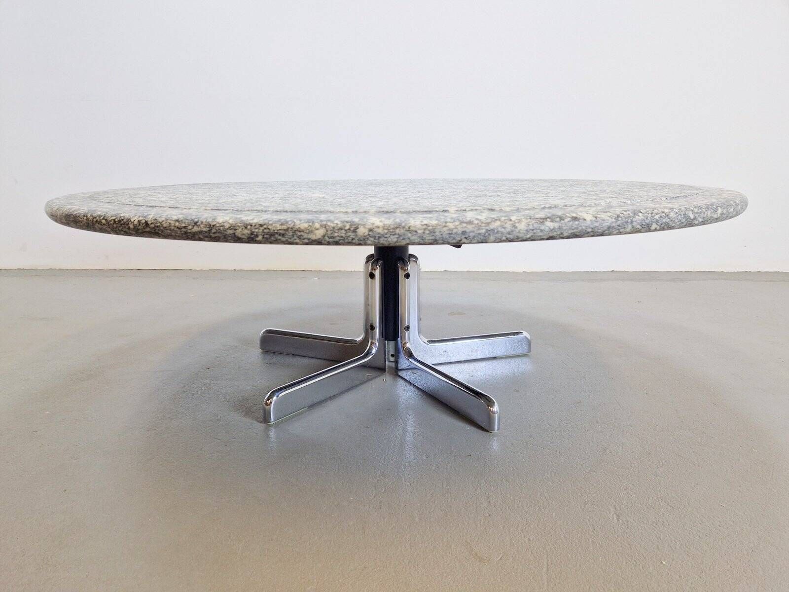 Round Granite Coffee Table by Ammannati & Vitelli for Bruno Brunati, Italy, 1970s