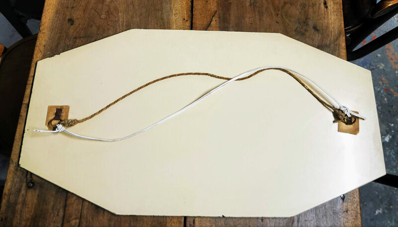 Bevelled octagonal mirror 30s