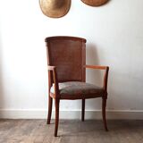 Wooden armchair and cannage