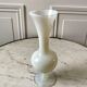 Ivory white opaline vase 60s
