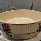 Antique Badonviller Floral Porcelain Dish, 20th Century Collection