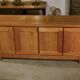 Elm wood sideboard in the style of Maison Regain, 1960s