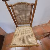 Children's chair bamboo wood cherry tree