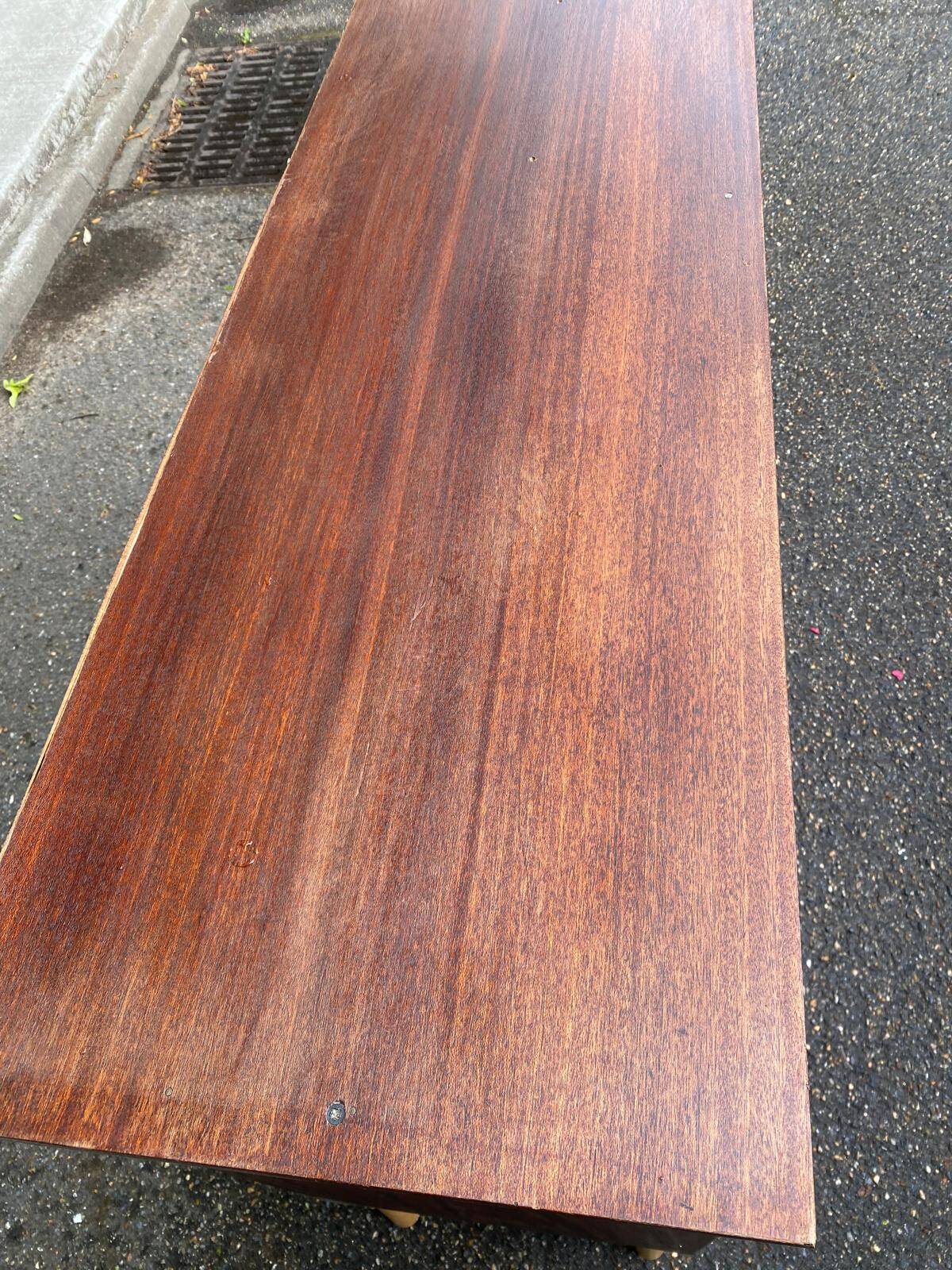 Commode buffet scandinave en acajou des années 50