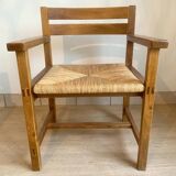 Solid elm armchair Maison Regain