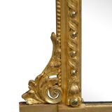 Victorian wall mirror in gilded wood 107x83cm