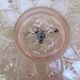 Plat a anse en verre rose
