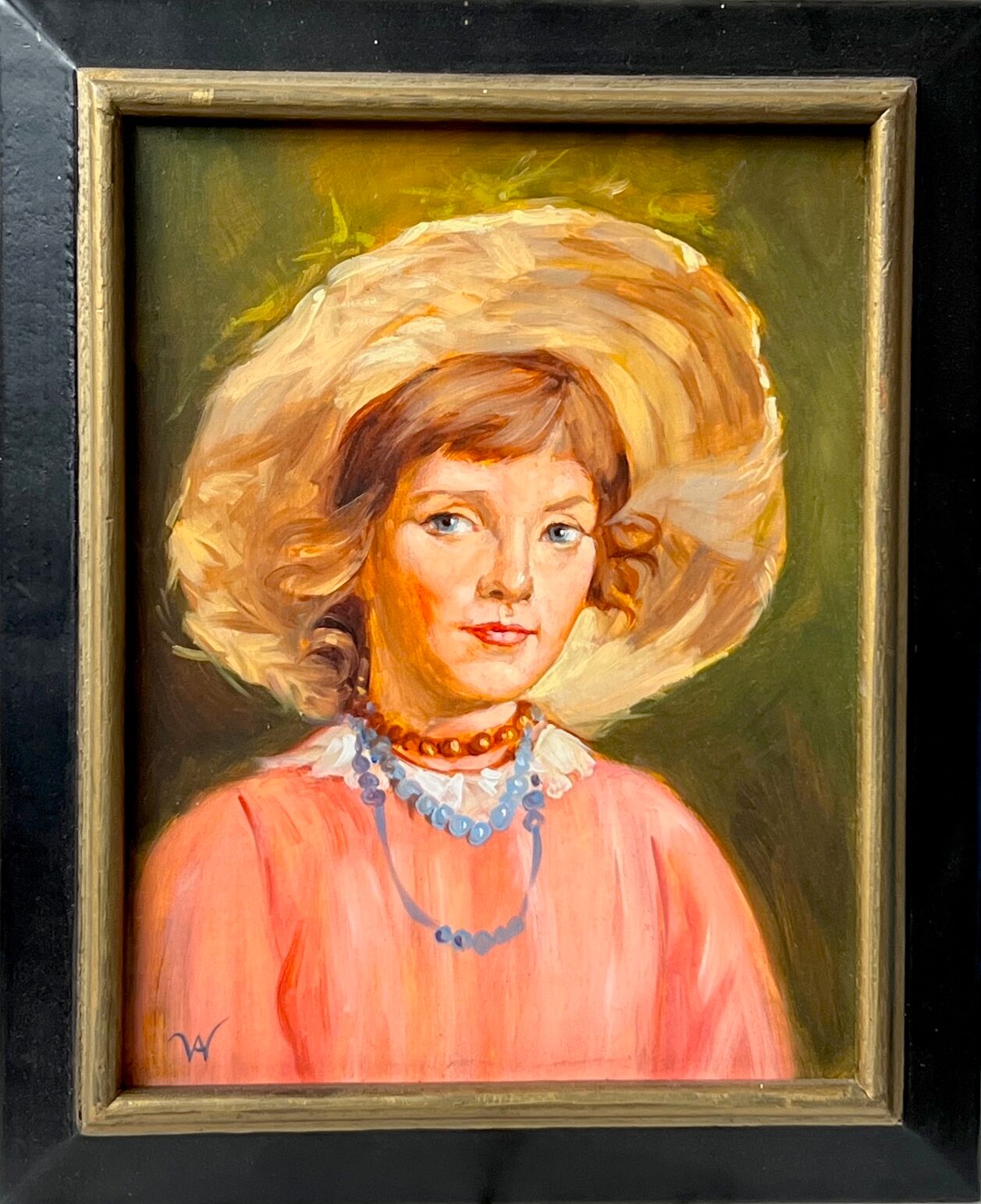 Portrait d'une jeune fille.