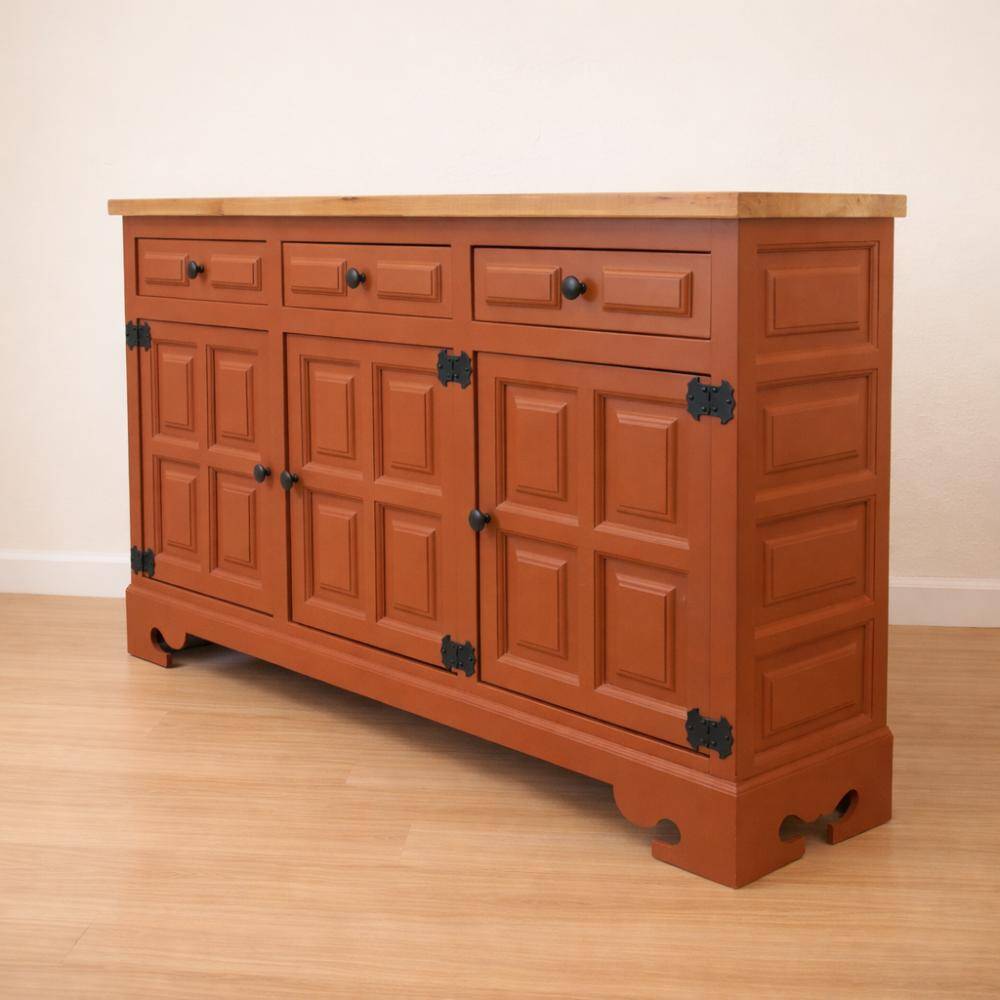 1940s Narrow Spanish Castilian Style Sideboard