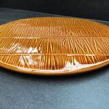 Pie dish or large cheese platter Gien creation Val d'Or