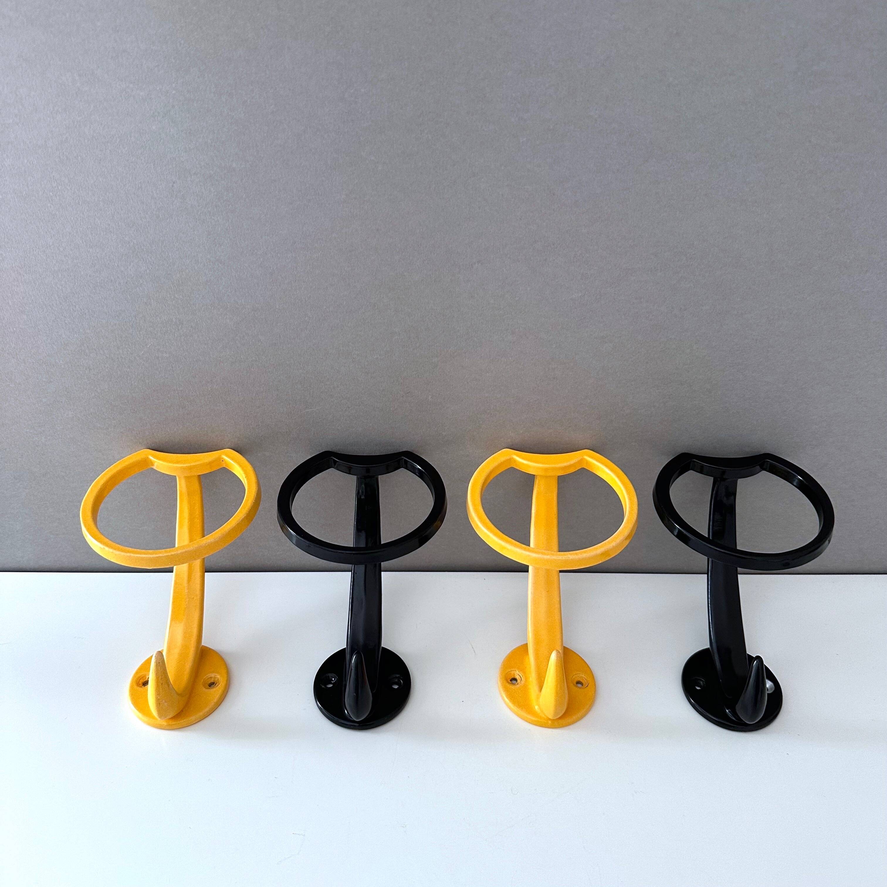 4 vintage coat hooks, vintage interior, 70's