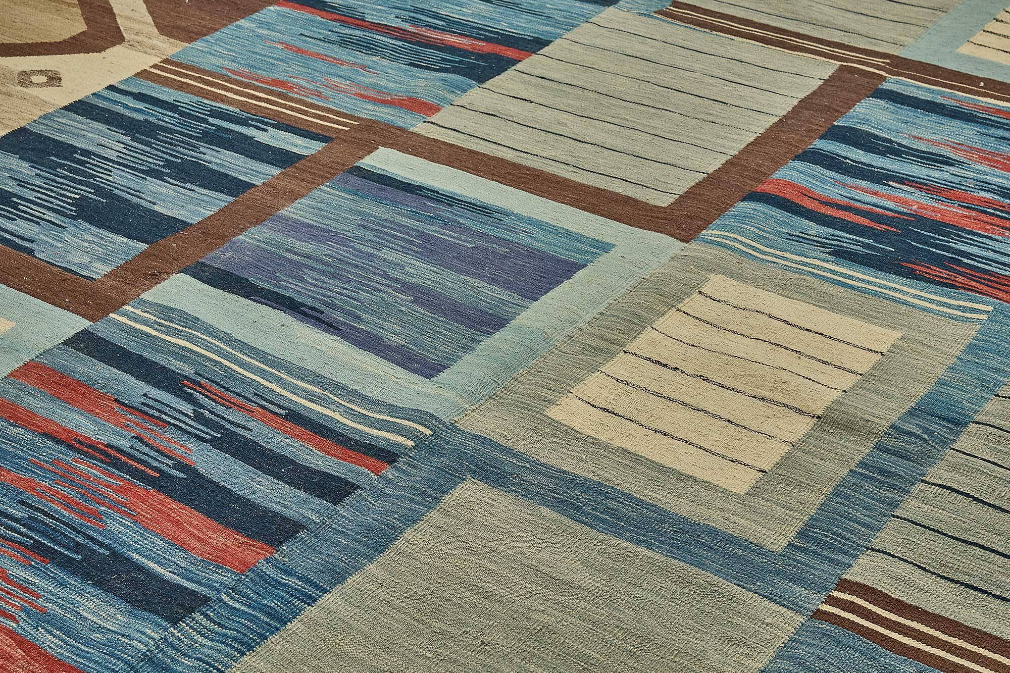 Contemporary Tribal Decorative Kilim 313 cm x 391 cm