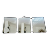 Triptych barber mirror from the 50s and 60s