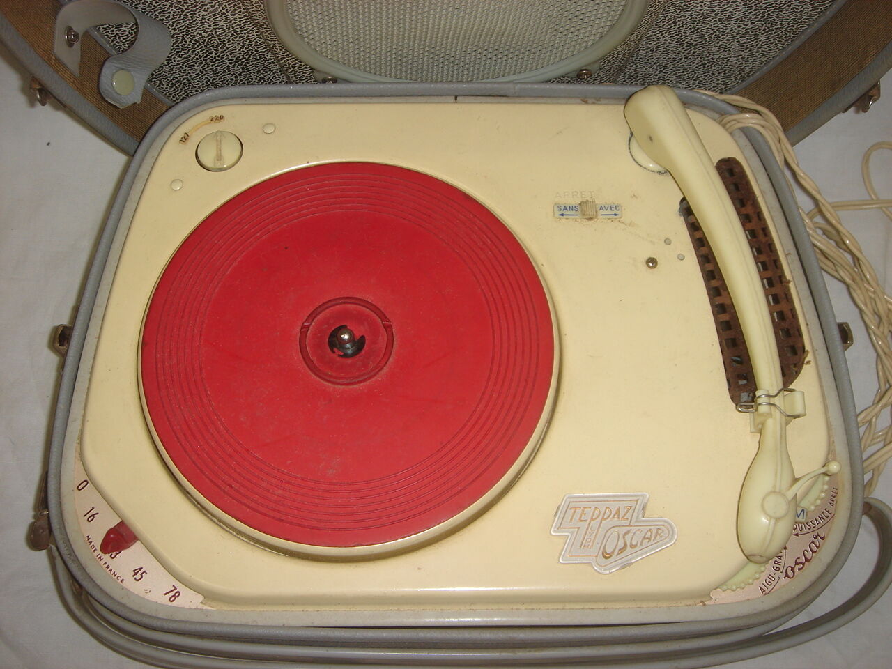 Former electrophone tépaz from 1950