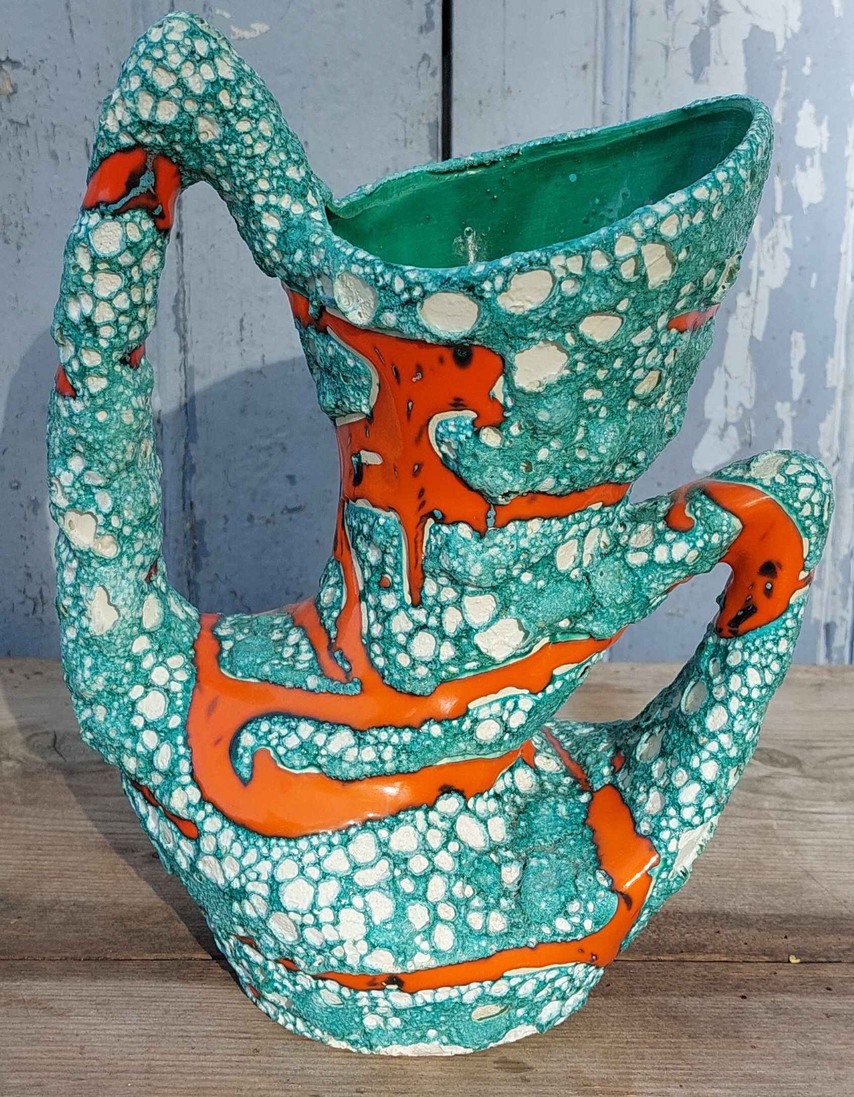 Vase vallauris fat lava