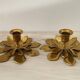 Old brass candlesticks