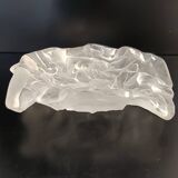 Heavy Crystal Trinket Bowl - Ashtray with Shells by Jolanda Prinsen, 1970s