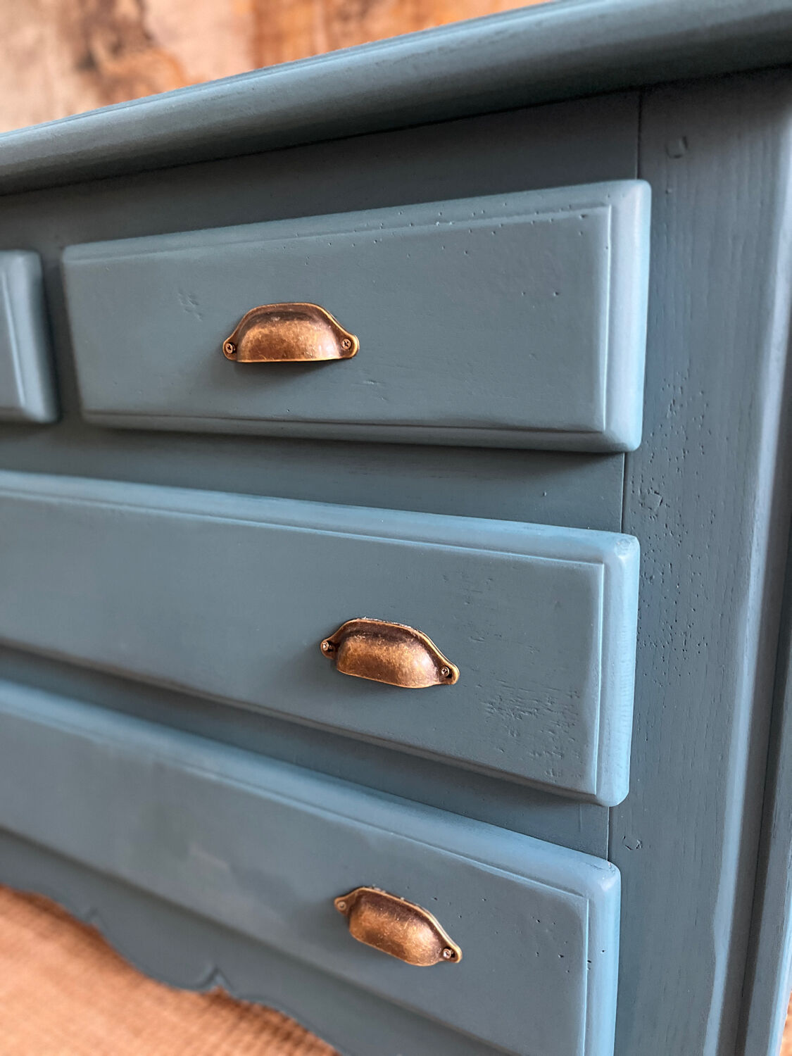 Oak chest of drawers pegged summer night