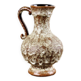 Vase Fat Lava West Germany Stein Keramik Vintage Pottery 28cm