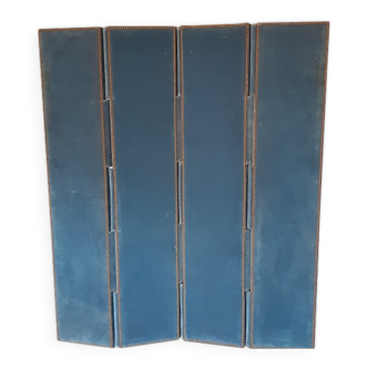 Old screen with 4 leaves or 4 double-sided panels