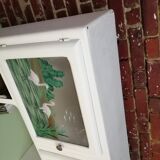 Buffet mado 50s white and brushed oak