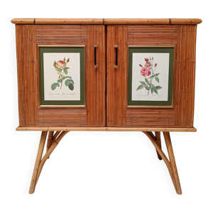 buffet bambou refendu - rotin