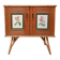 Buffet bambou refendu et rotin années 50/60