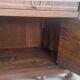 Louis XVI style side table - Marquetry wood and gilded bronze