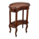 Antique walnut coffee table with decorations, Italy, 19th century.
