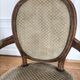 Fauteuils médaillon style Louis XVI